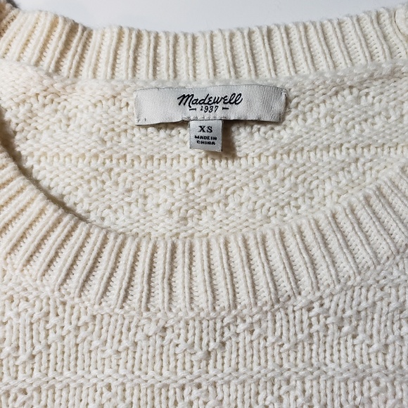 Madewell White sweater - Picture 3 of 6